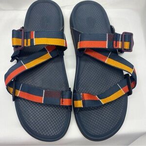 Chaco Navy Sandals with Multicolor Straps